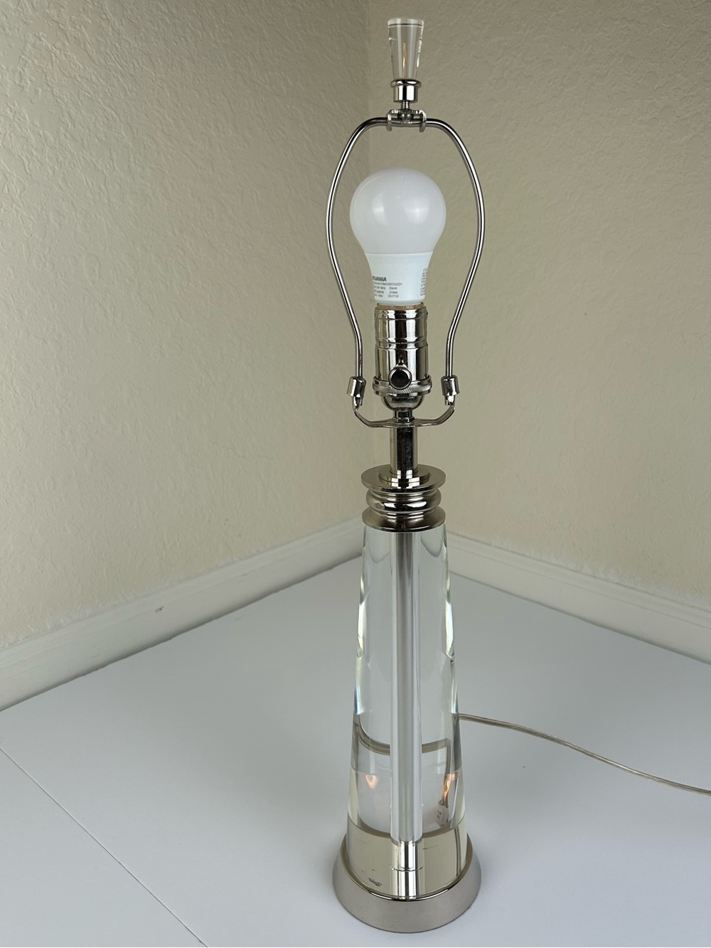 Pottery Barn RETIRED Crystal Bancroft Table Lamp HEAVY 26” - Picture 2 of 12